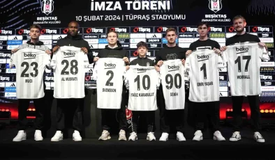 Beşiktaş yeni transferlerini tanıttı