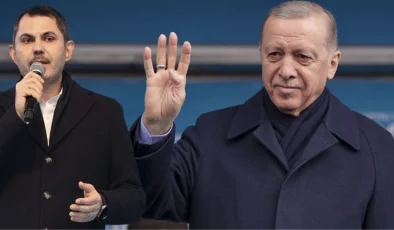 Cumhurbaşkanı Erdoğan, Erzurum’da Murat Kurum’a oy istedi
