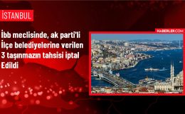 İBB Meclisi, AK Parti’li İlçe Belediyelerine Verilen Taşınmazların Tahsisini İptal Etti