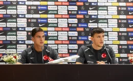A Milli futbolcular Bertuğ Yıldırım ve Ahmetcan Kaplan basın toplantısında konuştu (FOTO EKLENDİ)