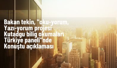 Milli Eğitim Bakanı Yusuf Tekin: Gelecek yıllarda çocukları ve gençleri daha güçlü kılacak projeler hayata geçirilecek