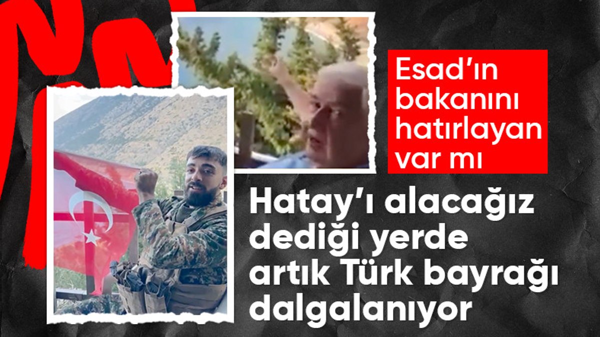 Esad rejiminin eski Dışişleri Bakanı Hatay’ı işaret etmişti: SMO mensubundan Türk bayraklı mesaj